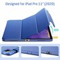 ESR Yippee Color Kunstlederh&uuml;lle f&uuml;r iPad Pro 11 (2018 2020 2021 2022) - Blau