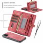 Caseme Retro Wallet Spaltlederh&uuml;lle Kompatibel mit iPhone 11 - rot
