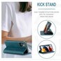 Caseme Slim Retro Wallet Kunstlederh&uuml;lle Kompatibel mit iPhone 13 - Blau