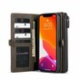 Caseme Luxe XL Wallet Spaltlederh&uuml;lle Kompatibel mit iPhone 13 Pro - braun