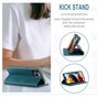 Caseme Slim Retro Wallet Kunstlederh&uuml;lle Kompatibel mit iPhone 13 Pro Max - Blau