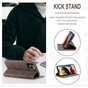 Caseme Slim Retro Wallet Kunstlederh&uuml;lle Kompatibel mit iPhone 13 Pro Max - braun