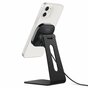 Spigen iPhone Magnetisch Qi Stand OneTap Desk Stand mit Kabel 7,5 Watt (Schwarz)