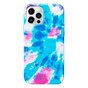 Laut Huex Tie Dye H&uuml;lle Kompatibel mit iPhone 12 und iPhone 12 Pro - blau