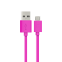 Energizer Micro-USB USB-A Kabel Flat Charging Sync 1,2m - Pink