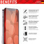 Displex Real Glass + Frame Displayschutzfolie Kompatibel mit iPhone 12 mini - transparent
