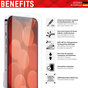 Displex Real Glass + Frame Displayschutzfolie Kompatibel mit iPhone 12 Pro Max - transparent