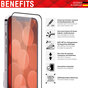 Displex Real Glass FC + Frame Displayschutzfolie Kompatibel mit iPhone 12 und iPhone 12 Pro - transparent