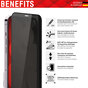 Displex Real Glass FC Privacy + Frame Displayschutzfolie Kompatibel mit iPhone X XS und 11 Pro - transparent