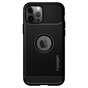 Spigen Rugged Armor TPU mit Air Cushion Carbonfaser-H&uuml;lle Kompatibel mit iPhone 12 und iPhone 12 Pro - Schwarz