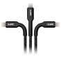 Laut robustes USB-A MFi Ladekabel Lightning Cable 120 cm - Schwarz