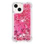 Glitzernde TPU-H&uuml;lle f&uuml;r iPhone 14 - transparentes Rosa