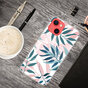 Pastel Leaves TPU-H&uuml;lle mit Bl&auml;ttern f&uuml;r iPhone 14 - Pink und Weiss