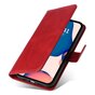 Bookcase Wallet Kunstlederh&uuml;lle f&uuml;r iPhone 14 Pro - rot