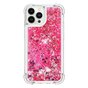 Glitzernde TPU-H&uuml;lle f&uuml;r iPhone 14 Pro - transparentes Pink