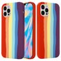 Rainbow Pride Silikonh&uuml;lle f&uuml;r iPhone 14 Pro - pastell
