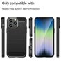 Carbon Armor TPU H&uuml;lle f&uuml;r iPhone 14 Pro - schwarz