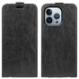 Vertical Flipcase Kunstlederh&uuml;lle f&uuml;r iPhone 14 Pro - schwarz