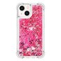 Glitzernde TPU-H&uuml;lle f&uuml;r iPhone 14 Plus - transparentes Rosa