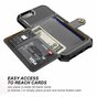 Just in Case Magnetischer Kartenhalter Case H&uuml;lle f&uuml;r iPhone 6 6s 7 8 SE 2020 und SE 2022 - Schwarz