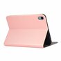 Just in Case PU-Leder-Buchh&uuml;lle, Kompatibel mit iPad mini 6 (2021) und iPad mini 7 (2024) - Pink