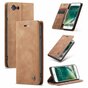 Caseme Retro Wallet Case H&uuml;lle f&uuml;r iPhone 7, 8, SE 2020 und SE 2022 - braun
