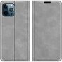 Just in Case Wallet Case Magnetische H&uuml;lle Kompatibel mit iPhone 12 Pro Max - Grau