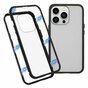 Just in Case Magnetic Metal Tempered Glass Cover Case f&uuml;r iPhone 13 Pro Max