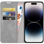 Just in Case Wallet Case Magnetische H&uuml;lle Kompatibel mit iPhone 14 Pro - Grau