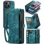 Caseme Vintage Wallet H&uuml;lle f&uuml;r iPhone 14 Plus - blau