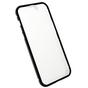 Just in Case Magnetic Metal Tempered Glass Cover Case f&uuml;r iPhone 14 Pro - schwarz und transparent