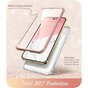 Supcase Cosmo Case Marmorh&uuml;lle Kompatibel mit iPhone 14 Pro Max - Ros&eacute;gold