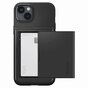 Spigen Slim Armor Cardslot H&uuml;lle Kompatibel mit iPhone 14 Plus - Schwarz