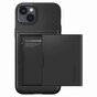 Spigen Slim Armor Cardslot H&uuml;lle Kompatibel mit iPhone 14 Plus - Schwarz
