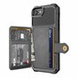 Just in Case Hybrid-H&uuml;lle mit magnetischem Kartenhalter, Kompatibel mit iPhone SE 2020 und iPhone SE 2022 - Schwarz