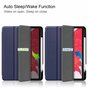 Just in Case Trifold Case mit Stiftschlitz-Abdeckung, Kompatibel mit iPad Pro 11 Zoll (2018 2020 2021 2022) - blau