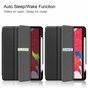 Just in Case Trifold Case mit Stiftschlitz-Abdeckung, Kompatibel mit iPad Pro 11 Zoll (2018 2020 2021 2022) - Schwarz