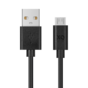XQISIT Charge &amp; Sync Micro-USB auf USB-A 2.0 100 cm - Schwarz