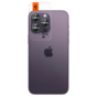 Spigen Glas tR EZ Fit Optik Pro Lens 2 Pack Kompatibel mit iPhone 14 Pro und iPhone 14 Pro Max - Schwarz