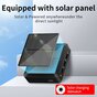 Solar Powerbank Solarladeger&auml;t 10000 mAh 3 USB-A-Anschl&uuml;sse mit USB-C und Micro-USB - Schwarz