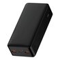 Baseus Bipow PowerBank XL 30000mAh 20W Extra grosse Kapazit&auml;t mit Display - Schwarz