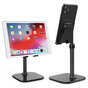 Peachy Tablet-Halter Telefonhalter Schreibtisch Desktop iPad iPhone St&auml;nder - Schwarz