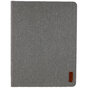 Stoff Kunstleder iPad Pro 12,9-Zoll 2018 2020 2021 2022 Hoes Case - Grauer Stoff