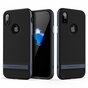 Rock Royce Serie Marineblau iPhone X XS H&uuml;lle - Blau - Schwarz