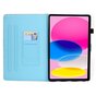 Tropical Bookcase Kunstlederh&uuml;lle f&uuml;r iPad 10. Generation 10,9 Zoll 2022 - Blau