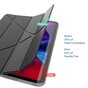 Trifold Y-Fold Kunstlederh&uuml;lle f&uuml;r iPad Pro 12,9 Zoll (2018 2020 2021 2022) - Schwarz