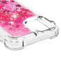 Glitzernde TPU-H&uuml;lle mit verst&auml;rkten Ecken f&uuml;r iPhone 12 und 12 Pro - transparentes Rosa