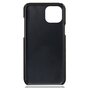 Duo Cardslot Wallet vegane Lederh&uuml;lle Kompatibel mit iPhone 15 Plus - schwarz
