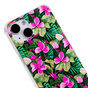 Tropische Bl&auml;tter und Blumen TPU-H&uuml;lle mit sto&szlig;festen Ecken f&uuml;r das iPhone 13