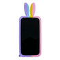 Bunny Pop Fidget Bubble Silikonh&uuml;lle f&uuml;r iPhone 15 - Pink, Gelb, Blau und Lila